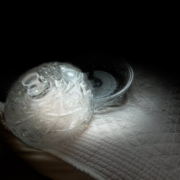 Crystal Pumpkin Bowl with Lid - Picture 5 of 6